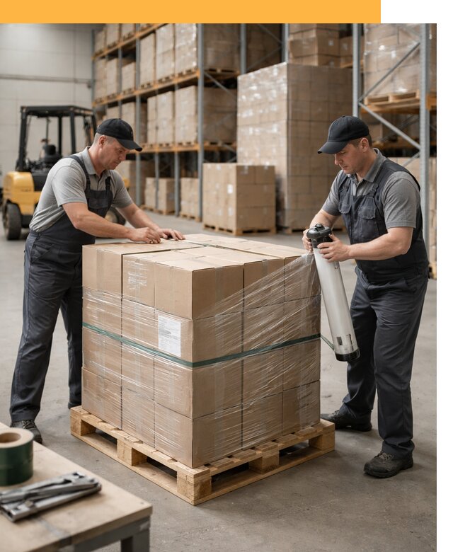 Упаковка и паллетирование грузов от 3763 руб: защита и крепление