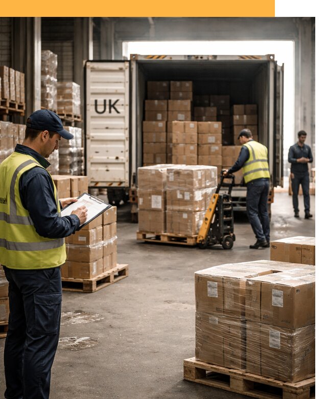 Доставка грузов из Великобритании с таможенным оформлением от 13439