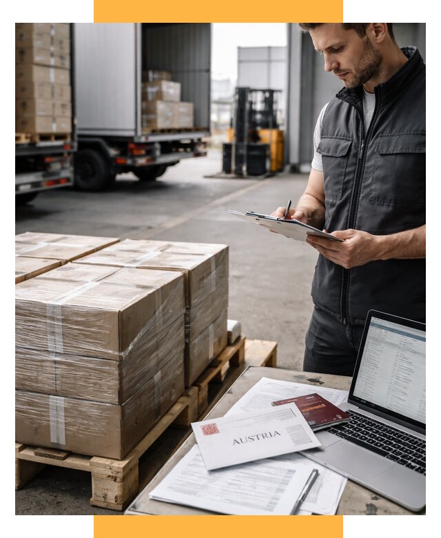 Доставка в Австрию от 69882 р. Логистика и экспорт СетСервис-Бнк