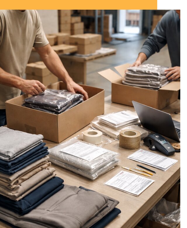 Перевозка одежды по миру от 8063 руб. с таможенным оформлением