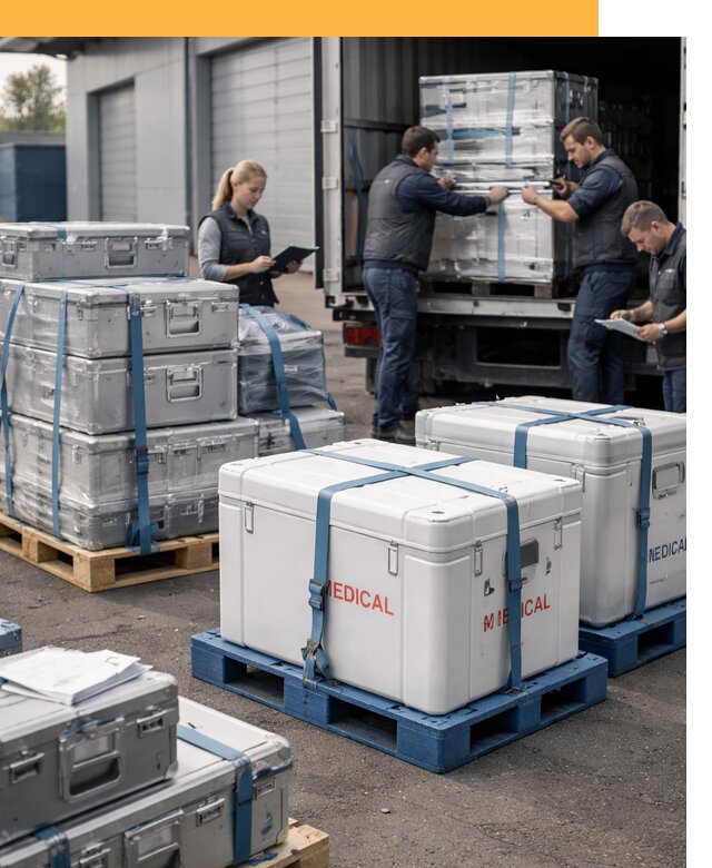 Перевозка медицинского оборудования по всему миру от 16127 руб